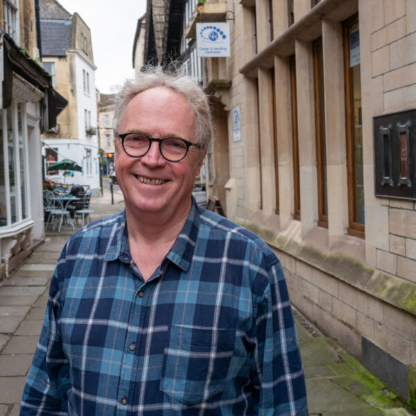 Dr Brian Mathews MP in The Shambles, Bradford on Avon